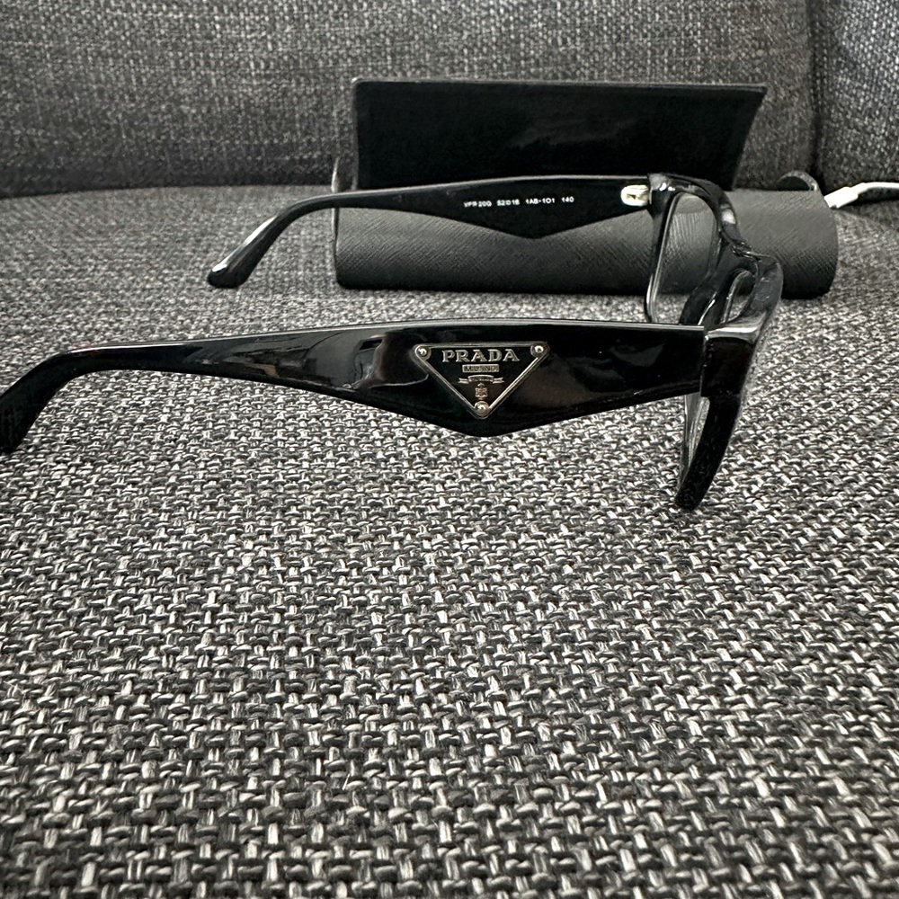 Prada black frame glasses